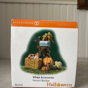 Dept 56 Harvest Mailbox Halloween Village Accessory 56.53169 Fall Autumn New